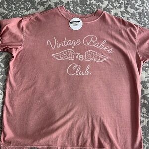 NWT Girl Dangerous 1978 Vintage Babes Club Graphic T-shirt Small